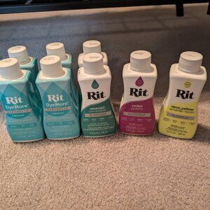 Rit Dye Various Colors x8 Bottles